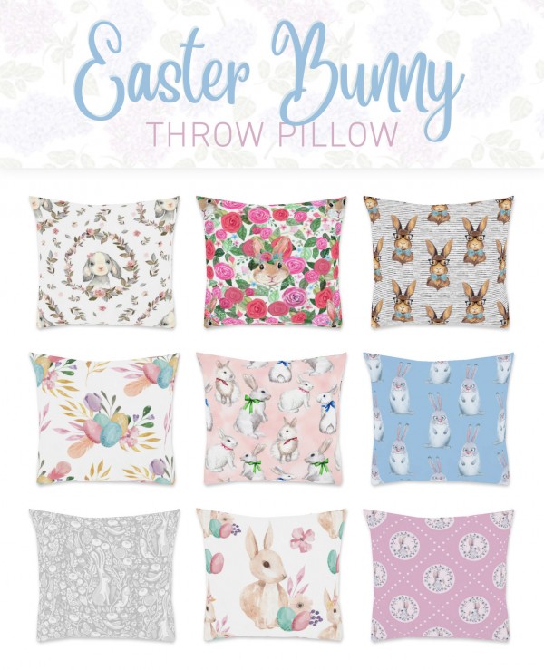  Simplistic: Easter Throw Pillows
