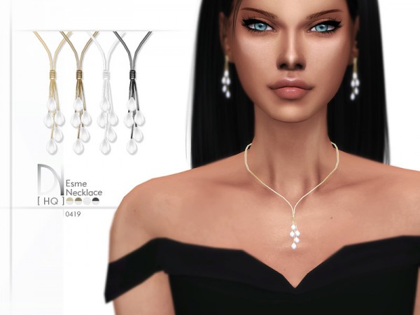  The Sims Resource: Esme Necklace by DarkNighTt
