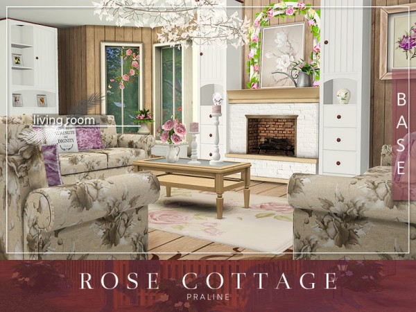  The Sims Resource: Rose CottageHouse by Pralinesims