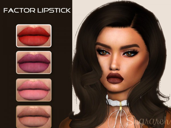  The Sims Resource: Factor lipstick by Sharareh