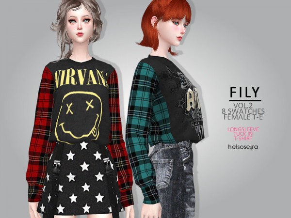  The Sims Resource: FILY   V2 Sweatshirt by Helsoseira