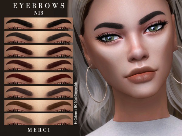  The Sims Resource: Eyebrows N13 by Merci