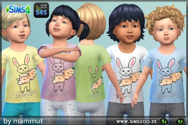  Blackys Sims 4 Zoo: Shirt Rabbit by mammut