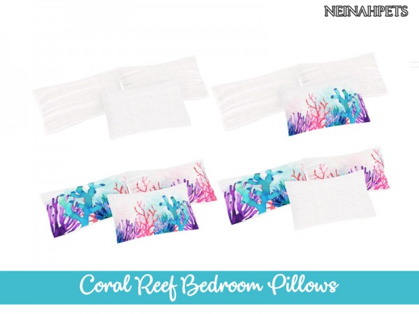  The Sims Resource: Coral Reef Bedroom Collection Pt 1 by neinahpets