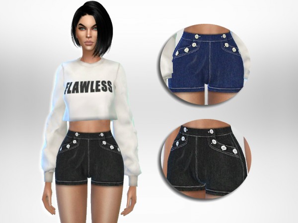  The Sims Resource: Sailor Shorts by Puresim