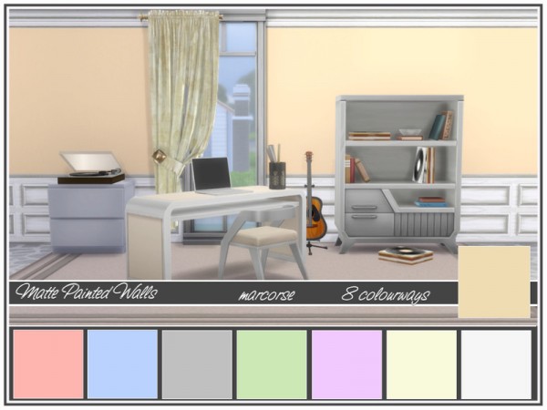  The Sims Resource: Matte Painted Walls by marcorse