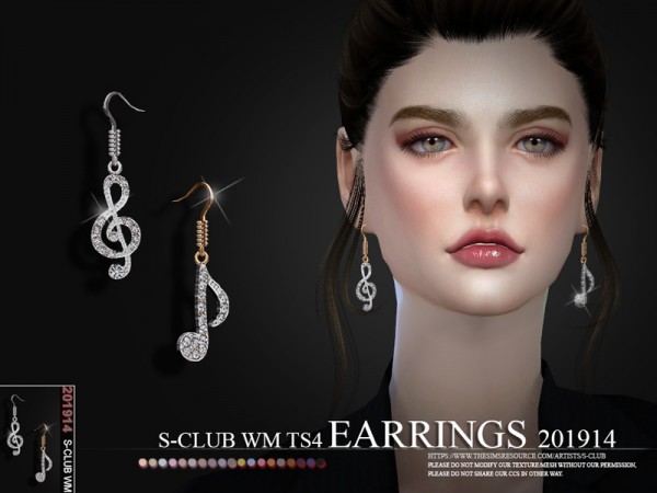  The Sims Resource: Earrings 201914