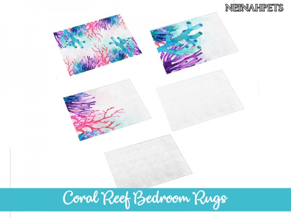  The Sims Resource: Coral Reef Bedroom Collection Pt 1 by neinahpets