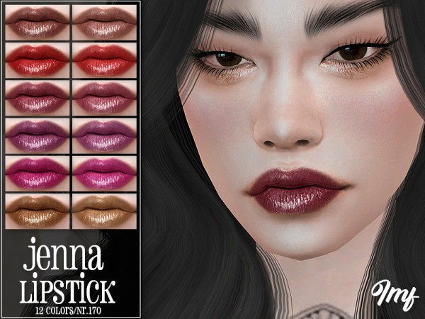  The Sims Resource: Jenna Lipstick N.170 by IzzieMcFire