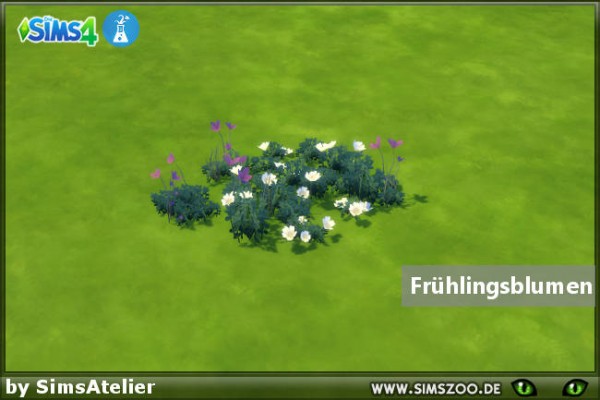  Blackys Sims 4 Zoo: Spring flowers by SimsAtelier