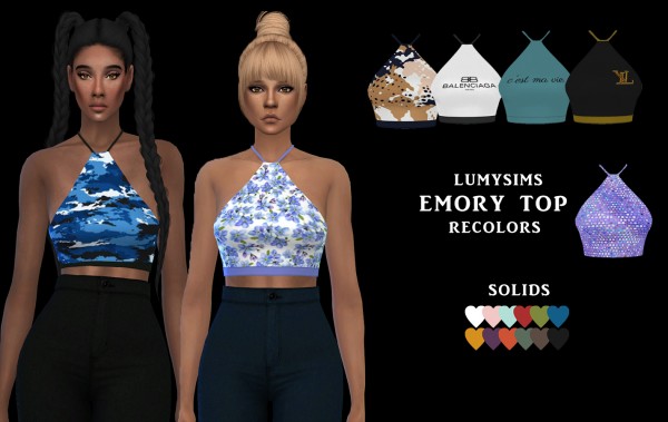 Leo 4 Sims: Emory Top Recolored