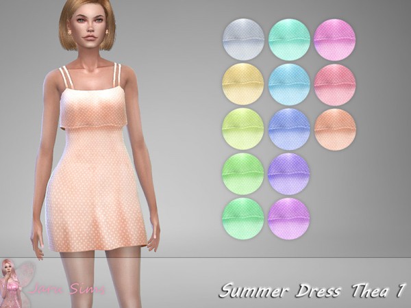  The Sims Resource: Summer Dress Thea 1 by Jaru Sims