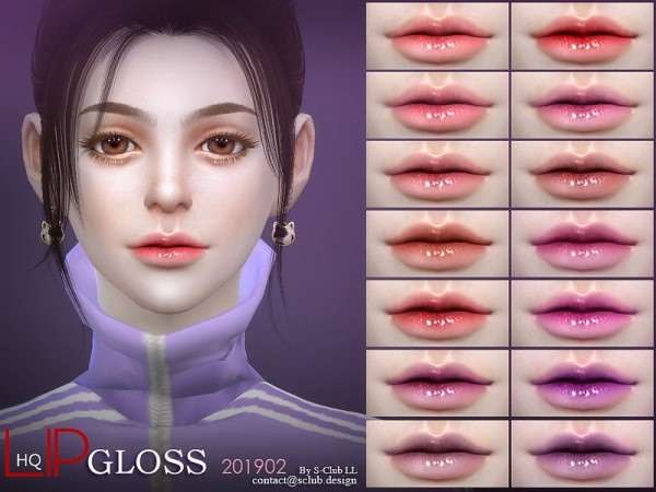  The Sims Resource: Lipstick 201902 by S Club