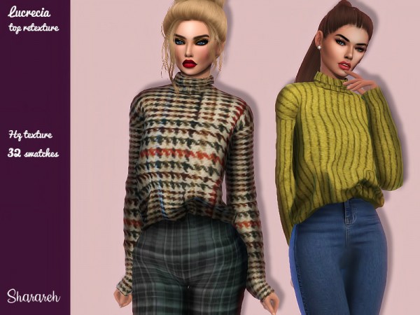 The Sims Resource: Lucrecia top retextured by Sharareh