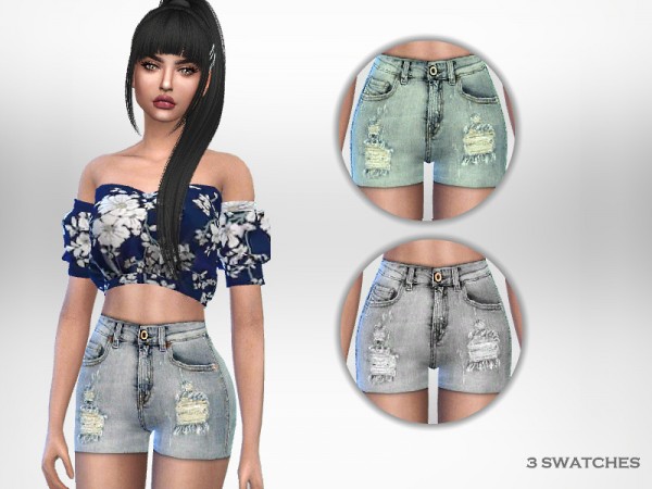  The Sims Resource: Lya Shorts by Puresim