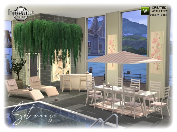  The Sims Resource: Selomos Garden Diningroom by jomsims