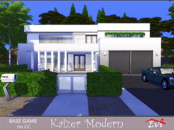  The Sims Resource: Kaizer modern house by evi