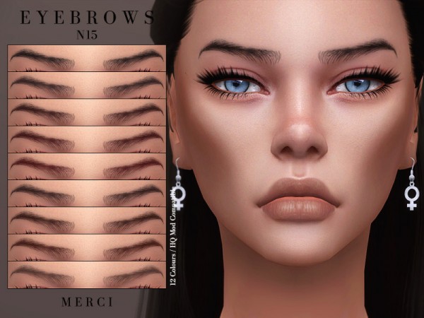  The Sims Resource: Eyebrows N15 by Merci