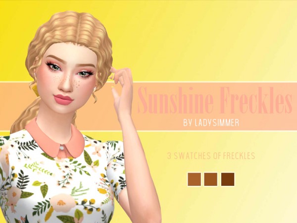  The Sims Resource: Sunshine Freckles by LadySimmer94
