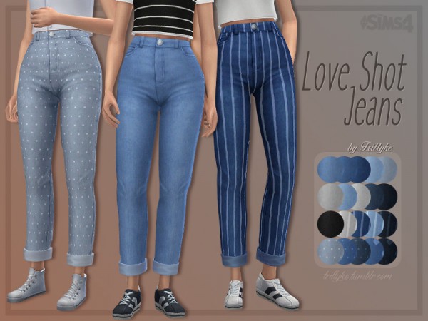  The Sims Resource: Love Shot Jeans by Trillyke
