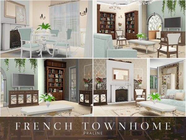  The Sims Resource: French Townhome by Pralinesims