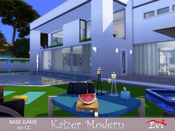  The Sims Resource: Kaizer modern house by evi
