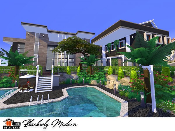  The Sims Resource: Blacksoly Modern House by Autaki