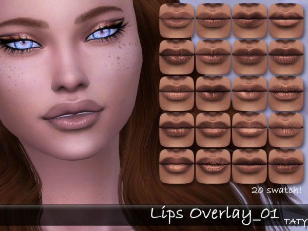 The Sims Resource: Lips Overlay 01 by tatygagg