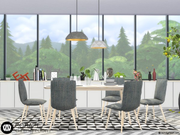  The Sims Resource: Cobalt Diningroom by wondymoon