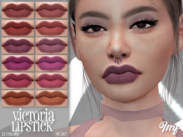  The Sims Resource: Victoria Lipstick N.167 by IzzieMcFire