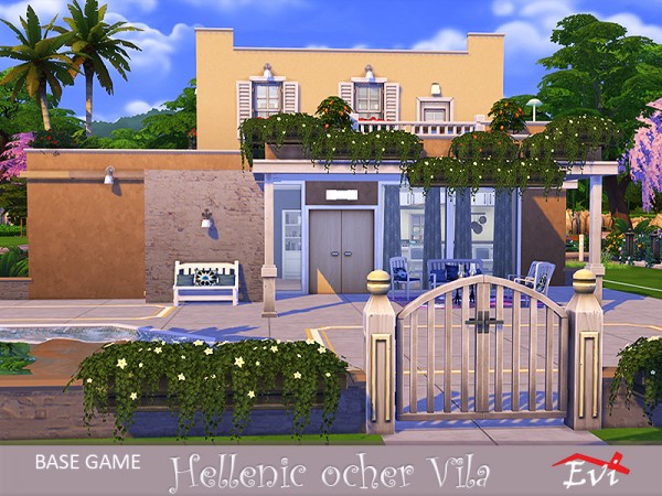  The Sims Resource: Hellenic ocher Villa by evi