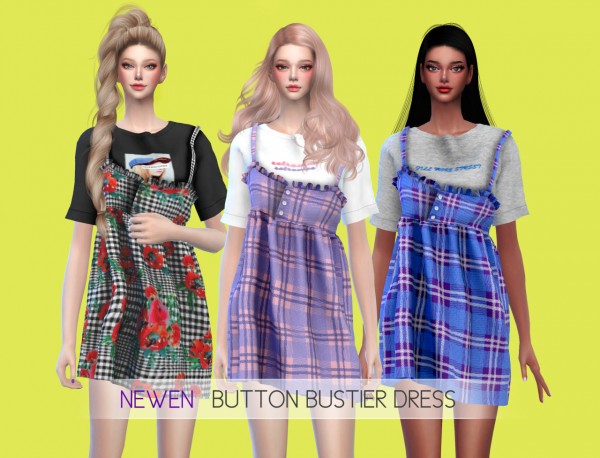  Newen: Button Buister Dress