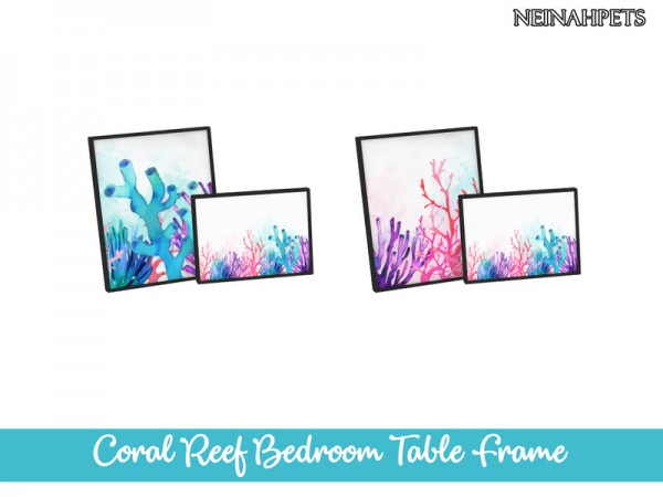  The Sims Resource: Coral Reef Bedroom Collection Pt 2 by neinahpets