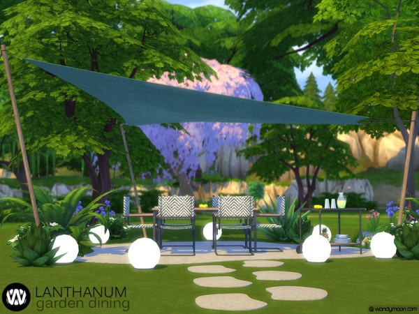  The Sims Resource: Lanthanum Garden Dining by wondymoon