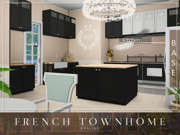 The Sims Resource: French Townhome by Pralinesims