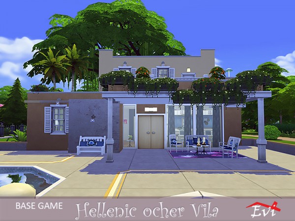  The Sims Resource: Hellenic ocher Villa by evi