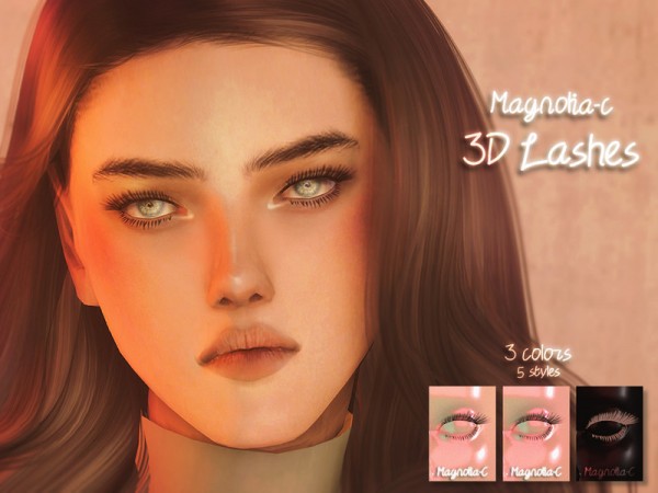  The Sims Resource: 3D Lashes by magnolia c