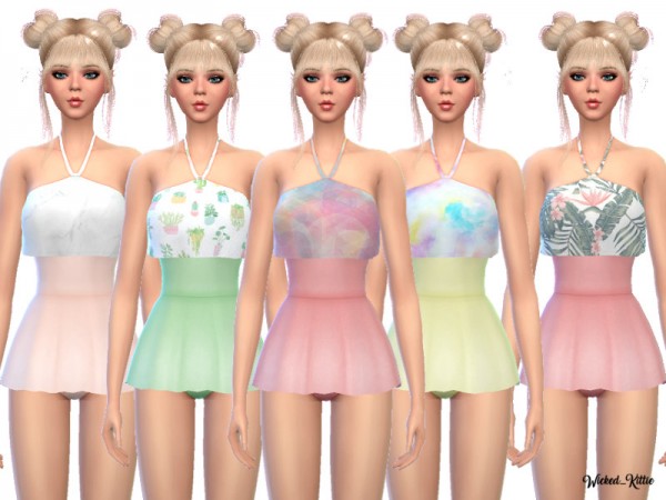  The Sims Resource: Super Kawaii Bathing Suit by Wicked Kittie