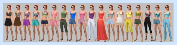  Sims 4 Sue: Halter Crop Top
