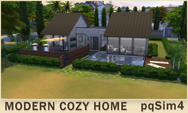  PQSims4: No CC Modern Cozy Home