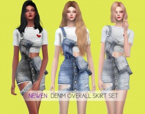Leo 4 Sims: Jean Jacket Outfit • Sims 4 Downloads