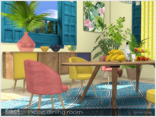  The Sims Resource: Exotic diningroom by Severinka