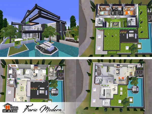  The Sims Resource: Fario Modern by Autaki