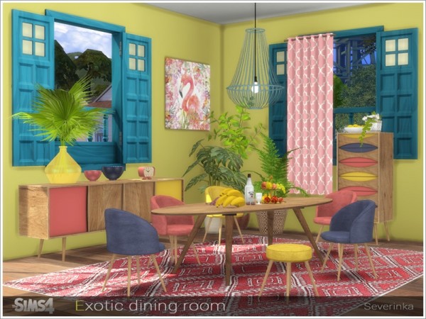  The Sims Resource: Exotic diningroom by Severinka