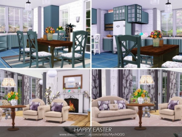  The Sims Resource: Happy Easter House by MychQQQ