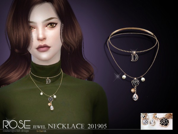  The Sims Resource: Necklace 201905 by S Club