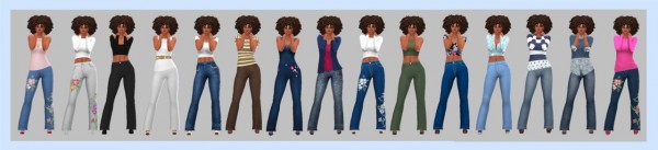  Sims 4 Sue: Bootcut Jeans