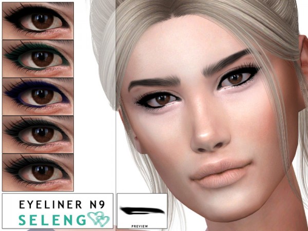  The Sims Resource: Eyeliner N9 by Seleng