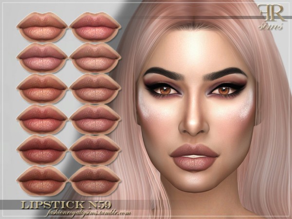  The Sims Resource: Lipstick N59 by FashionRoyaltySims