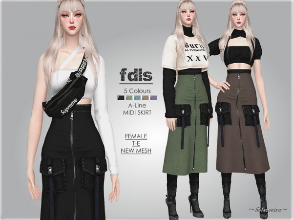  The Sims Resource: FDLS   High Rise Skirt by Helsoseira